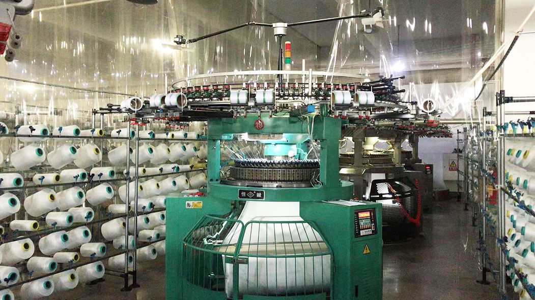 Shaoxing Zhenlei Textile Co., Ltd. linea di produzione del produttore