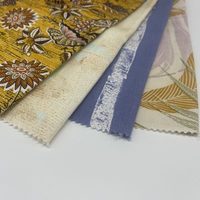 High Durability Linen Viscose Yarn Dyed Woven Fabric Print