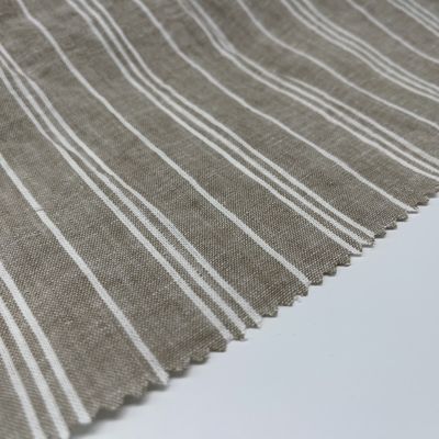 Home Textiles Linen Viscose Fabric Yarn Dyed 170gsm 55% Linen 45% Rayon S15-032
