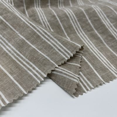 Home Textiles Linen Viscose Fabric Yarn Dyed 170gsm 55% Linen 45% Rayon S15-032