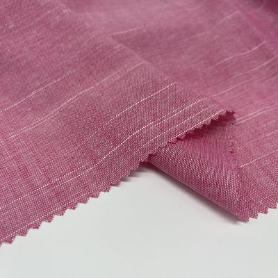 Low Flammability Viscose Linen Blend Fabric Yarn Dyed 30% Linen 70% Rayon S15-033