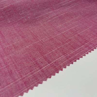 Low Flammability Viscose Linen Blend Fabric Yarn Dyed 30% Linen 70% Rayon S15-033