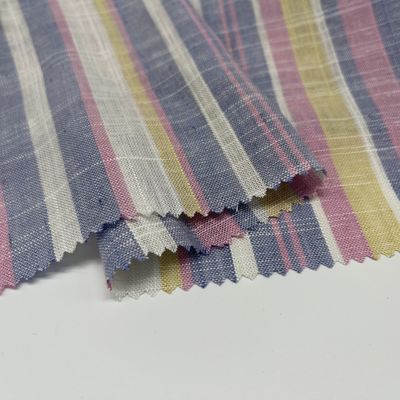 Weave Lightweight Linen Viscose Fabric Low Shrinkage 145cm 180gsm 55% Linen 45% Rayon S15-039
