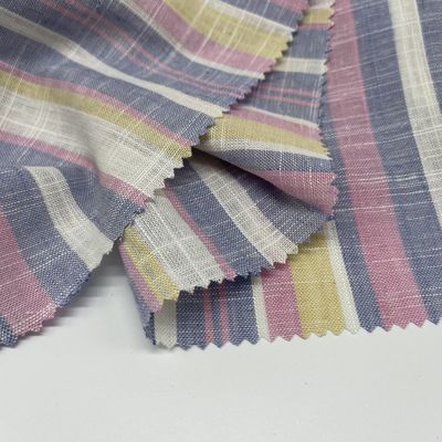 Weave Lightweight Linen Viscose Fabric Low Shrinkage 145cm 180gsm 55% Linen 45% Rayon S15-039