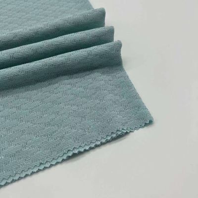 Cotton Polyester Cable Knit Jacquard Fabric Yes 89%P 6%M 5%SP 148CM 165GSM C03-021