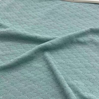 Cotton Polyester Cable Knit Jacquard Fabric Yes 89%P 6%M 5%SP 148CM 165GSM C03-021