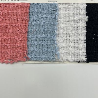 Checkered Medium Weight Tweed Fleece Fabric 100% Polyester 149CM 498GSM S08-048