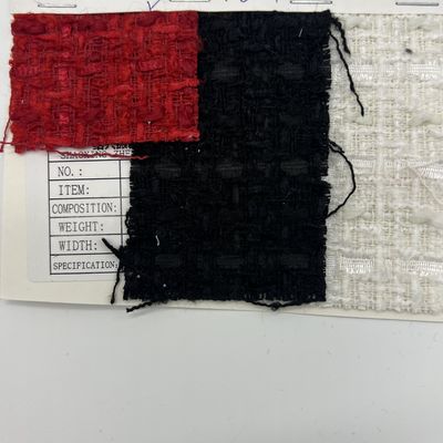 UV Resistant Medium Weight Tweed Cotton Fabric 100% Polyester 152CM 304GSM S08-058