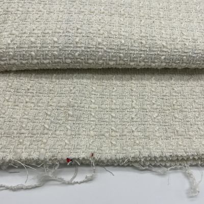 Medium Weight Wool Tweed Fabric High Durability 90%Polyester 10%Wool 145cm 402gsm S08-052