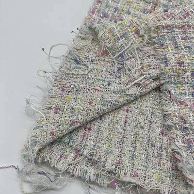 60 Inches Classic Tweed Woven Fabric 100% Polyester 147cm 289gsm S08-054