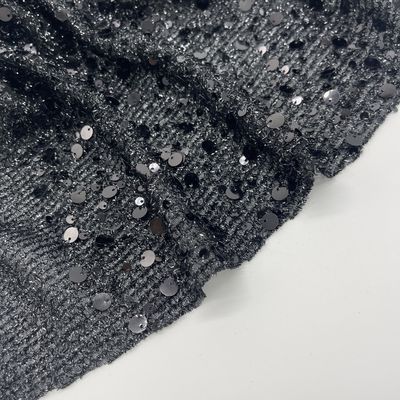 Waterproof Durable Embroidered Sequin Lace Fabric M18-002