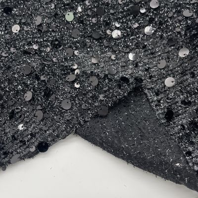 Waterproof Durable Embroidered Sequin Lace Fabric M18-002