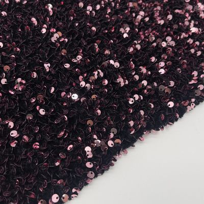 Multicolors Sequins Embroidery Fabric Cloth Yarn Counts M05-010