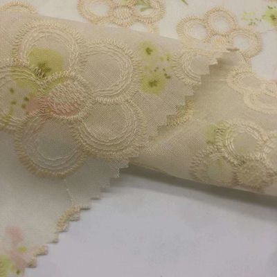 Garment Various Weight Embroidery Cotton Fabric M04-LK008