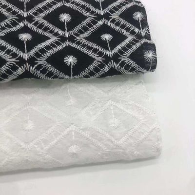 Printed Cotton Linen Embroidery Fabric Material M04-LK027