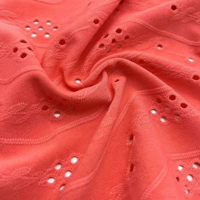 Customized Sports Jersey Fabric Jacquard Knitting Material F02-010