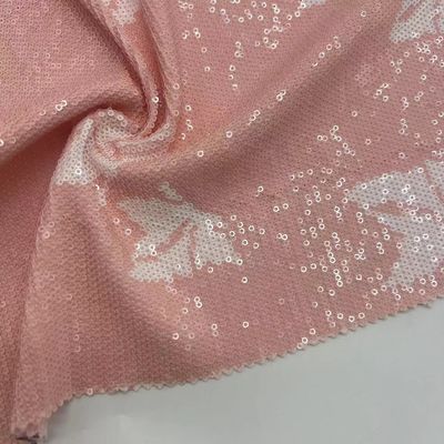 Beautiful Mesh Sequins Embroidery Fabric  395GSM Embroidered For Party  Dresses