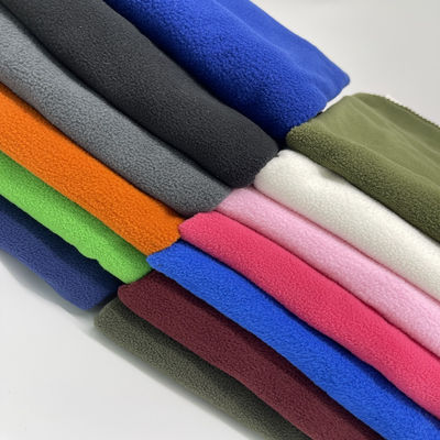 2 Sides Brushed Polar Fleece Fabric For Women Jacket Vast 100% Polyester Dyed 160gsm Warm