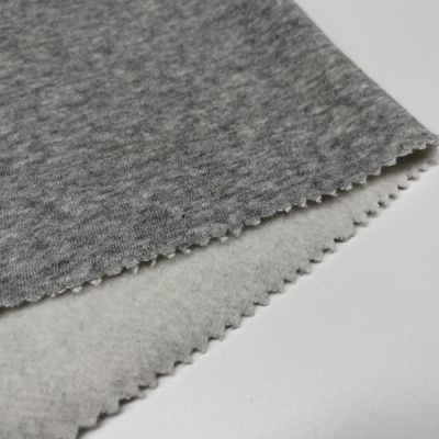Knit Navy Fabrilogy French Terry Brushed Fabric For Apparel