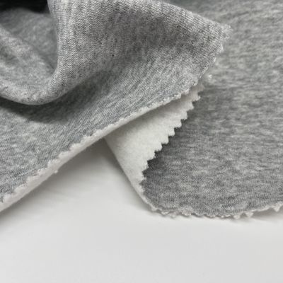 Knit Navy Fabrilogy French Terry Brushed Fabric For Apparel