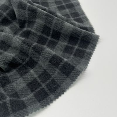 Eco Friendly Cloth Anti Pill Fleece Fabric Print For Garment Various Colors