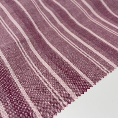 Composite Linen Viscose Yarn Dyed 138cm 200gsm 55% Linen 45% Rayon S15-034
