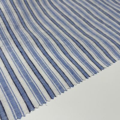 Breathable Linen Viscose Fabric Low Flammability Weight 185gsm 55% Linen 45% Rayon S15-035