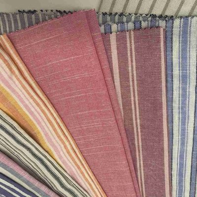 High Abrasion Resistance Linen Viscose Fabric Multicolor 138cm 200gsm 55% Linen 45% Rayon S15-038