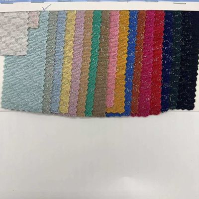 Cotton Polyester Cable Knit Jacquard Fabric Yes 89%P 6%M 5%SP 148CM 165GSM C03-021
