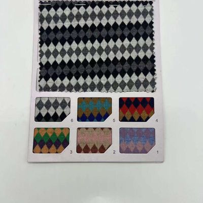 Medium GSM Knitting Jacquard Fabric 98%Polyester 2%Spandex 16CM 300GSN F01-050
