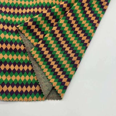 Medium GSM Knitting Jacquard Fabric 98%Polyester 2%Spandex 16CM 300GSN F01-050