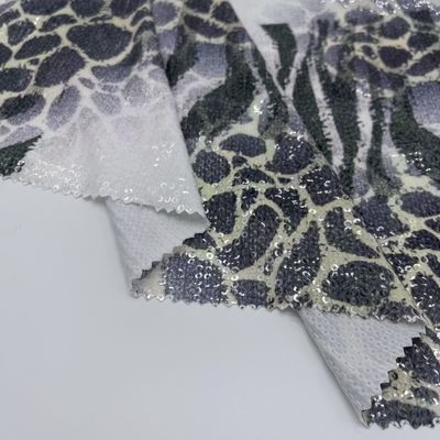 Sequins Sparkling Glitter Vinyl Fabric For Embroidery M13-011